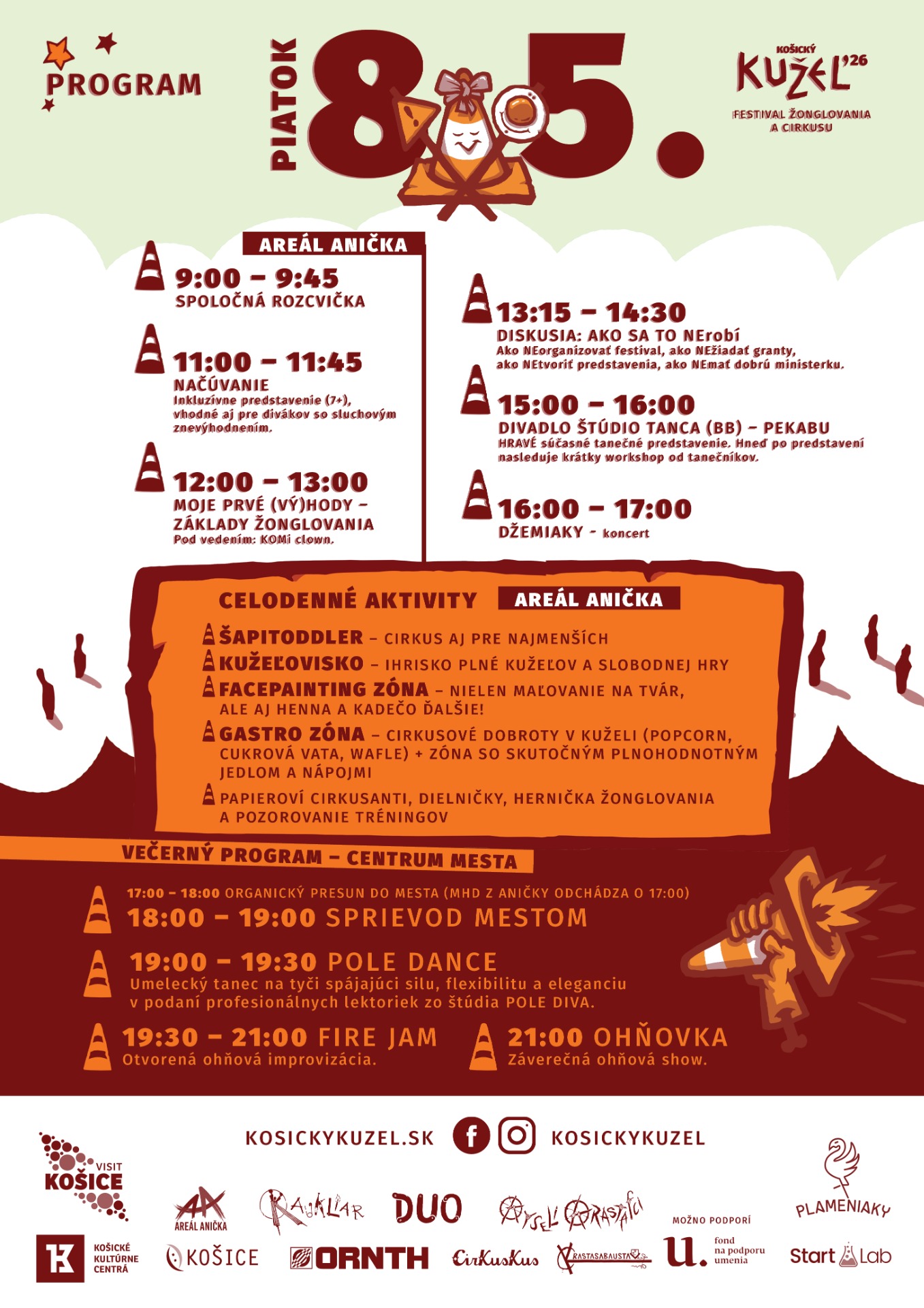 Program festivalu 8. 5. - piatok 