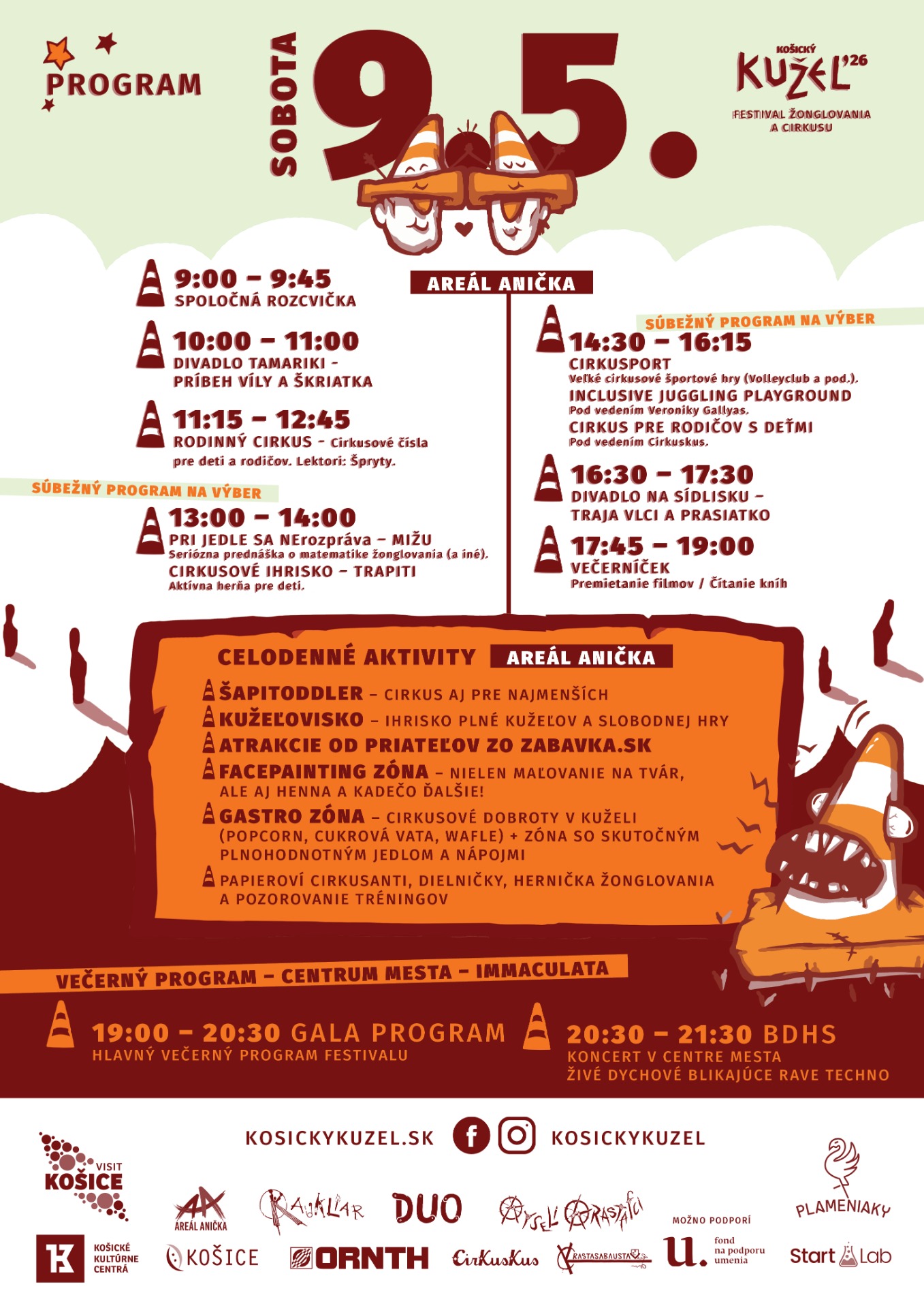 Program festivalu 9. 5. - sobota 