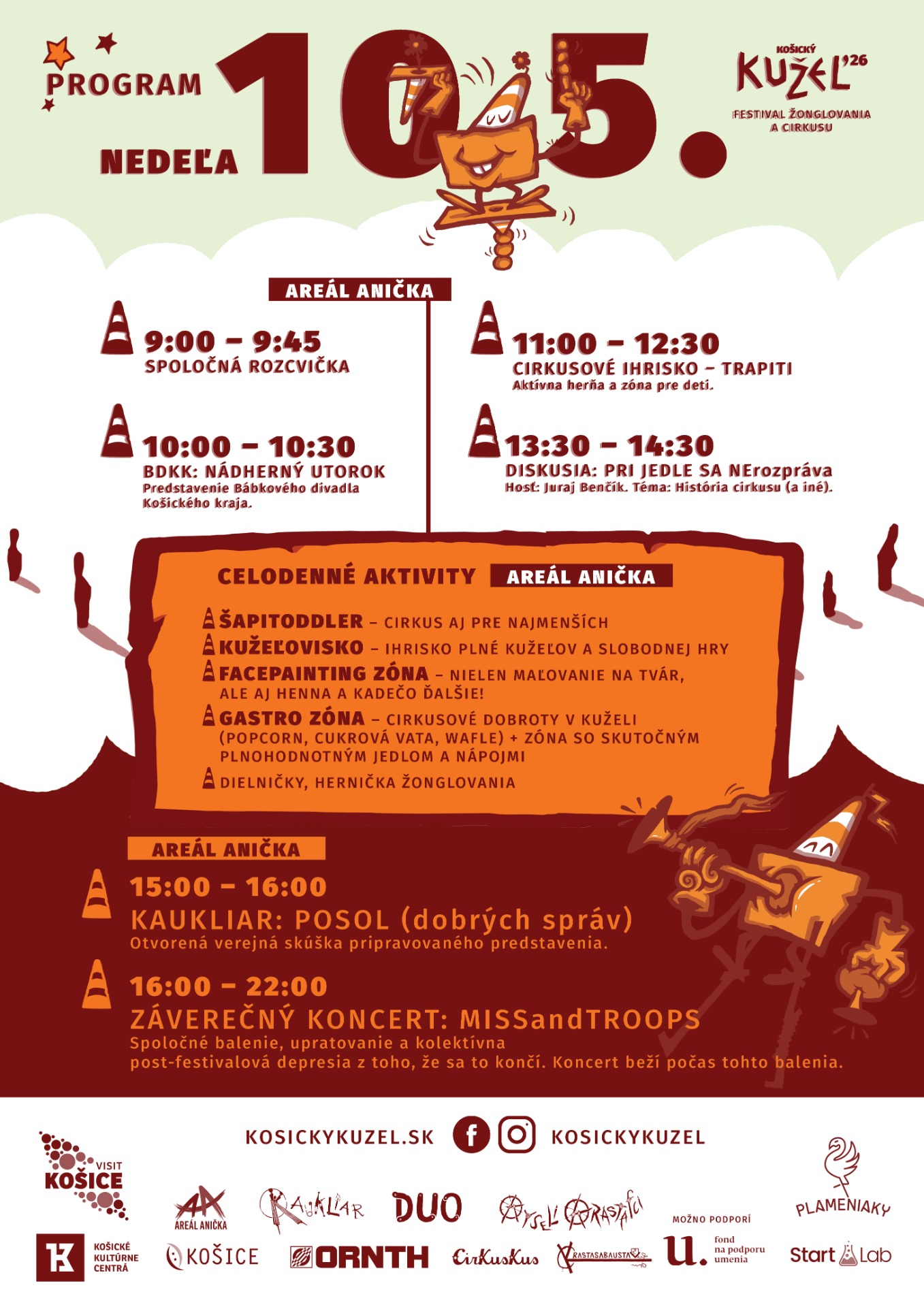 Program festivalu 10. 5. - nedeľa 